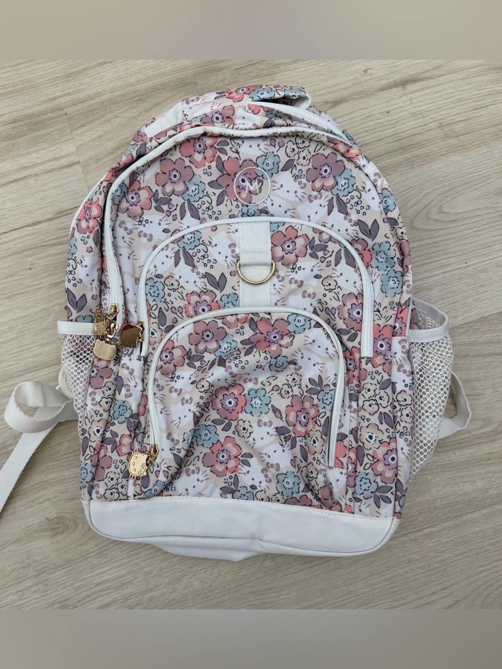 Pottery Barn Hello Kitty Floral Backpack **Please Read Flaw**